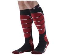 Monnet - Chaussettes de ski en laine de mérinos - Ski Medium Socks Rouge en Laine - Taille 43-44 Rouge 43-44