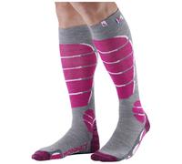 Monnet - Chaussettes de ski - Ski X-Light Socks Rose pour Femme en Laine - Taille 35-36 Rose 35-36