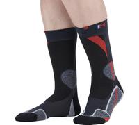 MONNET - Chaussettes randonnée - Chaussette Trek Expert Rouge Noir - Chaussettes | Monnet - 39-40 - unisex 39-40