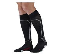 MONNET Chaussettes Ski Alpin Racing (FR/ES, Numérique, 41, 42, Taille normale, Taille normale, Noir)