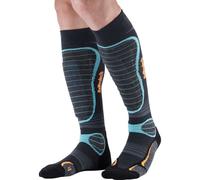 MONNET Mi-bas Gel Protech Ski - Homme - Bleu / Gris / Orange - taille 41-42- modèle 2023