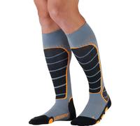 Monnet - Chaussettes de ski - Ski Freeride Socks Gris/Orange - Taille 43-44 Gris 43-44