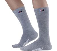 Chaussettes Doubles de randonnÃ©e MONNET TWIN TREK (Gris) 39-40