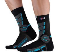 Monnet Chaussettes de randonnée Trek Expert Bleu Taille 39-40 (Taille normale)