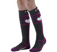 MONNET Wooly Kids - Chaussettes Ski Enfant (FR/ES, Numérique, 31, 32, Taille normale, Rose)