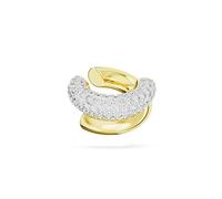 Mono boucle d'oreille Dextera Swarovski blanc plaqué or 5668808