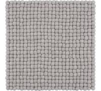 Mono Boule de feutre assise carrée Gris clair