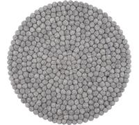 Mono Boule de feutre assise ronde Gris