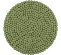 Mono Boule de feutre assise ronde Vert foncé