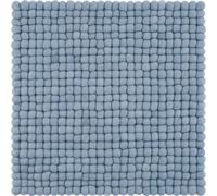 Mono boule de feutre siège carré bleu clair