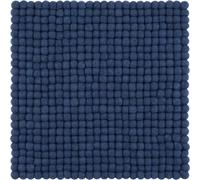 Mono boule de feutre siège carré bleu foncé