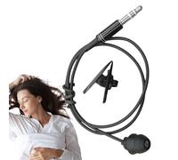 Mono Casque Unique Oreille - Silicone 40/90 Cm | Câble Pour Écouteurs Avec Annulation Du Bruit | Casque Noir Bon Marché Pour MP3, Écouteurs À Fil Unique Pr L'exercice, La Course