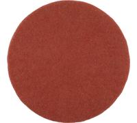 Mono coussin d'assise plat rond rouille