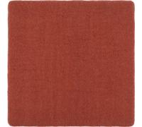 Mono Housse d'assise plate carrée rouge rouille