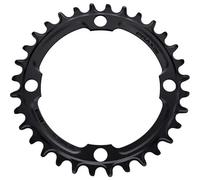 Mono plateau en aluminium Praxis 1X 104BCD Noir