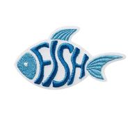 Mono Quick 08223 Écusson à repasser Motif poisson Bleu 3,8 x 6,5 cm