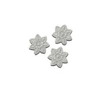 Mono-Quick 3 petites étoiles grises - Ecusson Thermocollant Patches Appliques, Taille: 1,5 x 1,5 cm