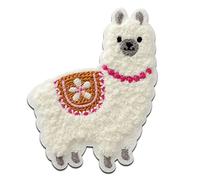 Mono Quick Animal en Chenille alpaga - Ecusson Thermocollant Patches Appliques, Taille: 7 x 5,7 cm