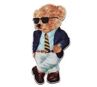 Mono-Quick Animal ours en costume - Ecusson Thermocollant Patches Appliques, Taille: 8,6 x 4,6 cm