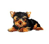 Mono-Quick Chien Patch Thermocollant 6,5 x 3,8 cm à repasser pour Enfant avec Style Animal Sauvage, Écusson Cheval Couture Jean