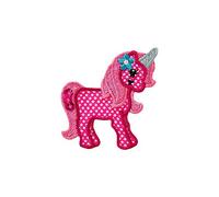 Mono Quick Écusson thermocollant Motif Licorne Rose 3,5 x 3,5 cm