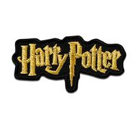 Mono-Quick Harry Potter Logo Patch Thermocollant 6,1 x 3,3 cm à repasser pour Adulte Enfant avec Sorcier Magie Poudlard Fan, Écusson Couture Vêtement Cadeau Idée