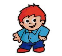 Mono Quick Lot de 1410 écussons thermocollants Mainzelmännchen Det Conni Anton Edi Berti (14108 - Edi)