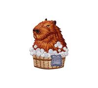 Mono Quick Lot de 1607 écussons thermocollants motif animal fou (16075 Castor)