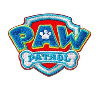 Ecusson - Paw Patrol La Pat' Patrouille Logo - bleu - 4,7x6,4cm - Aussi auto-adhésif Spin Master patches brode appliques embroidery thermocollant