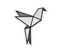 Mono-Quick Patch écusson thermocollant origami oiseau 4,5 cm x 5 cm