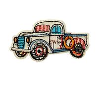 Mono-Quick Patch écusson thermocollant rétro voiture pickup ancienne 6 x 3,4 cm