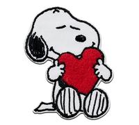 Mono-Quick Écusson thermocollant Peanuts Snoopy cœur – 7,5 x 5,5 cm
