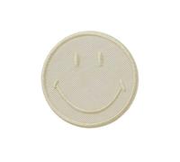 Mono Quick® Smiley© - Écusson thermocollant à coudre ou à repasser - Dimensions : 5 x 5 cm (vanille)