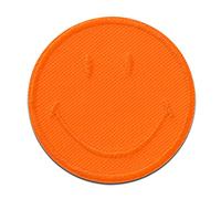 Mono Quick Smiley © Orange Patchs thermoadhésifs brodés pour vêtements, taille 5 x 5 cm