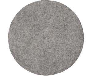 Mono Rond Tapis en feutre Ø 160 cm myfelt Carl (gris chiné) - 7426899632956