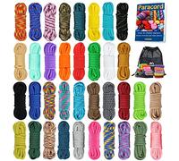 MONOBIN Kit de fabrication de bracelets en paracorde 550,36 couleurs,3 m, collier pour chien, idée cadeau (36 couleurs-A)