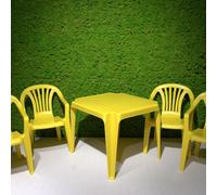 Monobloc enfant SET jaune 4xchaise Sedia Baby 1xtable Tavolo