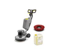 Monobrosse KÄRCHER BDS 43/DUO C - Pack complet prêt à l'emploi pour nettoyage polyvalent et entretien des sols avec réservoir, brosse rouge et RM 754