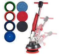 Monobrosse-VEVOR-Nettoyeur de Sol à Brosse Rotative, pour Carrelage Parquet Moquettes, Laveuse Électrique 2 Roulettes