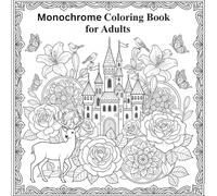 Monochrome coloring book for adults: Relaxing black and white mandalas, patterns, animals, and seasonal designs for mindful escapes and stress relief