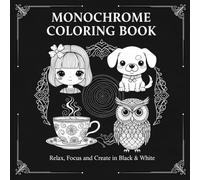 Monochrome Coloring Pages: Mindful Designs in Black and White to Relax, Refocus, and Spark the Artist Within