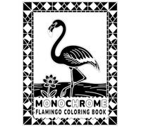 Monochrome Flamingo Coloring Book: 45 Elegant Flamingo Designs | Single-Sided Pages | Relaxing One-Color Line Art for Stress Relief & Creativity