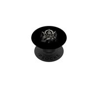 Monochrome Gothique Saint Michel Archange Épée Portrait PopSockets PopGrip Adhésif