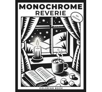 Monochrome Reverie Coloring Book: A Premium Black & White Journey with 55+ Deluxe Ink and Linocut Designs from 6 Mindful Worlds to Inspire Calm, Focus, and Relaxation