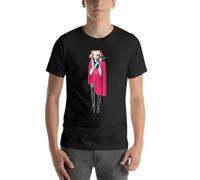 Monocle Lady T-Shirt Anime Clothes Short Sleeve Tee Oversized Short Sleeve