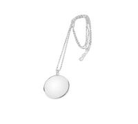 Monocle,Loupe Suspendue,Loupe Portable Suspendue,Loupe Collier,Collier De Lentille Optique,Lentille Monocle Loupe,Loupe Monocle avec Collier,Lentille Monocle Portable 5X Loupe,1 Pièces(Argent)