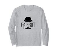 Monocle Poirot Hat Mustache Manche Longue