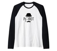 Monocle Poirot Hat Mustache Manche Raglan