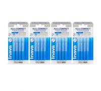 MonoCompact Brossettes Interdentaires - Lot de 4 Boîtes - 16 Brossettes - Taille Bleue - Format Économique - Nettoyage Interdentaire - Lot Préparé par Parapharmaquiet