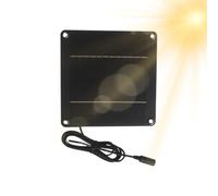 Monocrystalline Silicon Solar Panel 24W 12V - Waterproof Security Camera Charging Board | Solar Garden Light Power Source with 5521DC Output Interface | Compact Weatherproof Photoelectric Panel